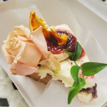 From Lucie - Vegan Vanilla cake with strawberry jam & orange blossom buttercream. - Bakeries Near Me - New York, New York From Lucie - Vegan Vanilla cake with strawberry jam & orange blossom buttercream. - Bakeries Near Me - New York, New York