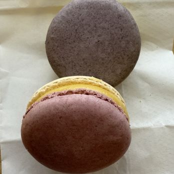 ICI Macarons & Cafe - Rose Lychee macaron (pink) - Desserts Near Me - Philadelphia, Pennsylvania
