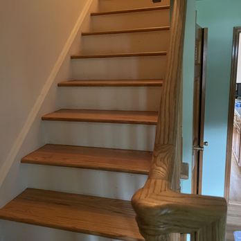 Hoffman Floor & Home - Re-finished stairs. - Flooring Near Me - Westwood, New Jersey Hoffman Floor & Home - Re-finished stairs. - Flooring Near Me - Westwood, New Jersey