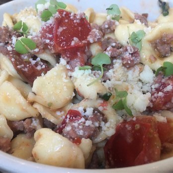 Cacio - Pasta con Salsiccia e Pomodoro - Italian Near Me - Sacramento, California