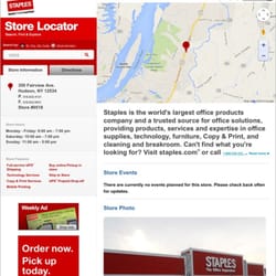 Staples - Hours -- Aug 2014