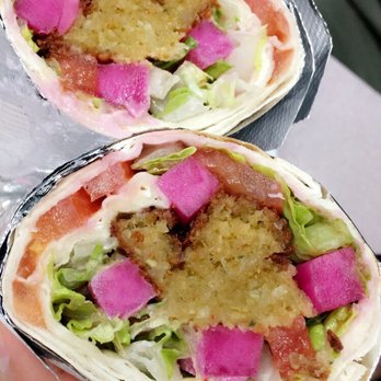Koftegi - Falafel wrap ($7), pretty dry, no sauce or anything - Mediterranean Near Me - Anaheim, California Koftegi - Falafel wrap ($7), pretty dry, no sauce or anything - Mediterranean Near Me - Anaheim, California