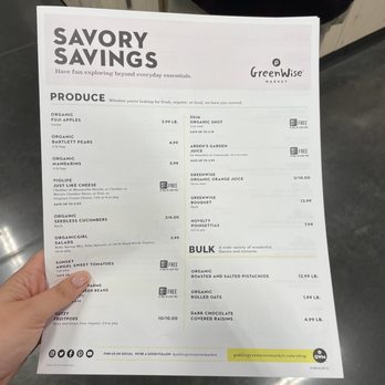Publix GreenWise Market - Sales sheet - really fancy!! - Organic Stores Near Me - Tampa, Florida Publix GreenWise Market - Sales sheet - really fancy!! - Organic Stores Near Me - Tampa, Florida