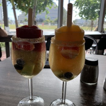 Bistro Cafe - Strawberry kiwi mimosa and passionfruit mimosa - Breakfast & Brunch Near Me - Miami, Florida Bistro Cafe - Strawberry kiwi mimosa and passionfruit mimosa - Breakfast & Brunch Near Me - Miami, Florida