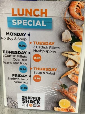 Menu photo 4 Snapper Shack Tishomingo, OK