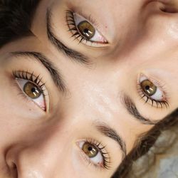 Lash lift and tint