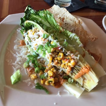 The Paper Canoe - Grilled Romaine salad - excellent. - Seafood Near Me - Duck, North Carolina The Paper Canoe - Grilled Romaine salad - excellent. - Seafood Near Me - Duck, North Carolina