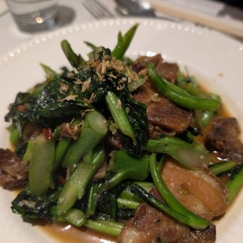 Niyom Thai Kitchen - Pork belly and broccoli - Thai Near Me - Flushing, New York