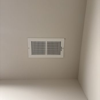 Stanley Steemer - Basement bedroom vent put back up incorrectly with a visible screw that wasn't there before. - Carpet Cleaning Near Me - Rosedale, Maryland