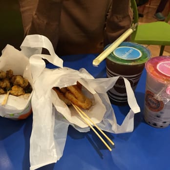 Tapioca Express - Crispy fried oysters .5, crispy calamari 5, guava black tea & taro milk tea with egg pudding. - Coffee & Tea Near Me - Union City, California