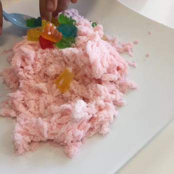 Moo Moo - Small strawberry shaved ice with gummy bears, 5 year old hand not included - Coffee & Tea Near Me - Elk Grove, California Moo Moo - Small strawberry shaved ice with gummy bears, 5 year old hand not included - Coffee & Tea Near Me - Elk Grove, California