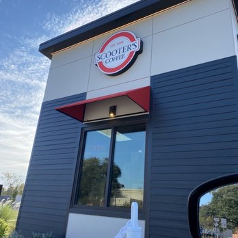 Scooter's Coffee - The building. Drive thru only! - Coffee & Tea Near Me - Pearland, Texas Scooter's Coffee - The building. Drive thru only! - Coffee & Tea Near Me - Pearland, Texas