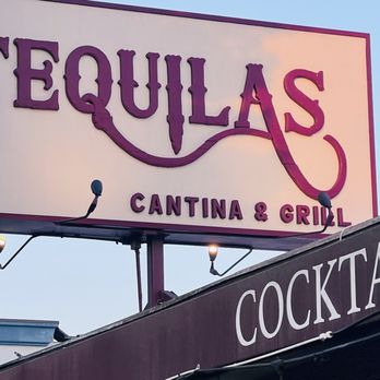 Tequilas Burbank - Sign facing street - Mexican Near Me - Burbank, California