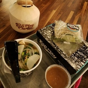 Roll Play - Gigantic spring rolls made to order and a side of chicken pho! Yum yum - Vietnamese Near Me - Vienna, Virginia Roll Play - Gigantic spring rolls made to order and a side of chicken pho! Yum yum - Vietnamese Near Me - Vienna, Virginia