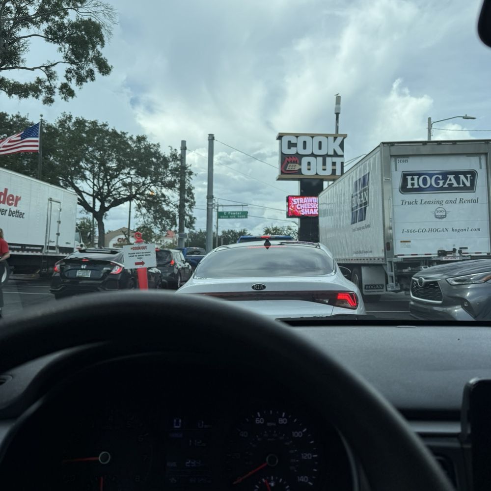 Cookout - double line - American Near Me - Tampa, Florida Cookout - double line - American Near Me - Tampa, Florida