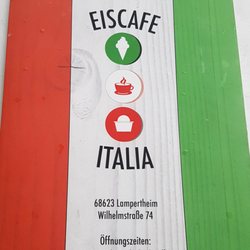 Eiscafé Italia - Eiskarte