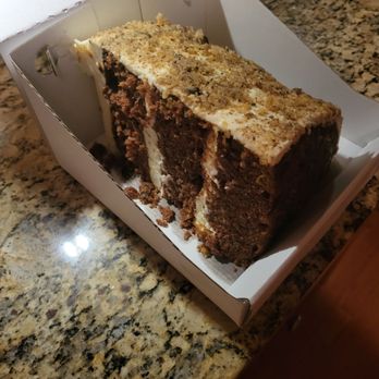 Hugo's Frog Bar & Fish House - Our lovely server sent us home with carrot cake.  It's HUGE! - Seafood Near Me - Chicago, Illinois