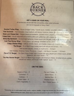 The Back Burner Restaurant by null