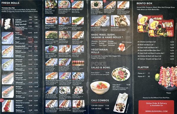 Menu photo 1 J Sushi Brea Brea, CA