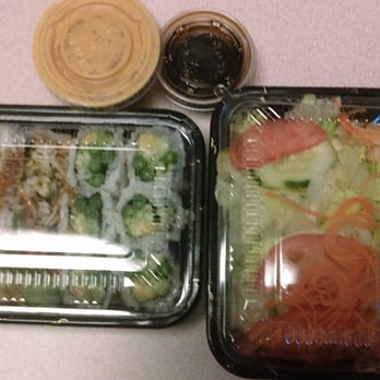 Asian Bay - Two rolls lunch special $6.25-    1) Vegetable tempura roll (opt out of caviar) and A.A.C. roll 2) Choice of salad or soup - Japanese Near Me - Brooklyn, New York
