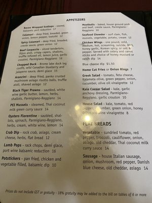 Menu photo 1 Embarcadero Wine & Oyster Bar Calgary, AB