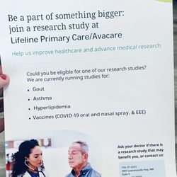 Lifeline Primary Care - Join a researchstudy and get paid for your time!