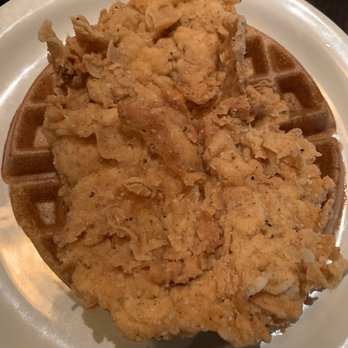 Conner's Kitchen + Bar - Marinated, beer battered chicken and waffle. - Breakfast & Brunch Near Me - Indianapolis, Indiana Conner's Kitchen + Bar - Marinated, beer battered chicken and waffle. - Breakfast & Brunch Near Me - Indianapolis, Indiana