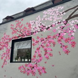 Aria Nail Lounge - Beautiful outdoor mural