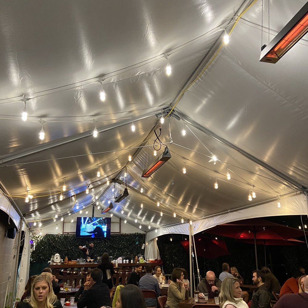 Verve Restaurant - Back patio (outdoor dining ) tent with heat lamps. - French Near Me - Somerville, New Jersey Verve Restaurant - Back patio (outdoor dining ) tent with heat lamps. - French Near Me - Somerville, New Jersey