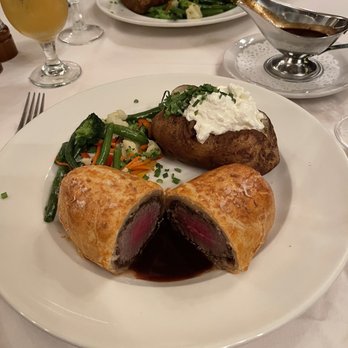 Hy's Steak House - Beef Wellington w/loaded baked potato - Steakhouses Near Me - Honolulu, Hawaii Hy's Steak House - Beef Wellington w/loaded baked potato - Steakhouses Near Me - Honolulu, Hawaii