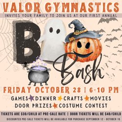 Valor Gymnastics - Join Valor Gymnastics at our first annual Boo Bash Halloween party during Kids night out!