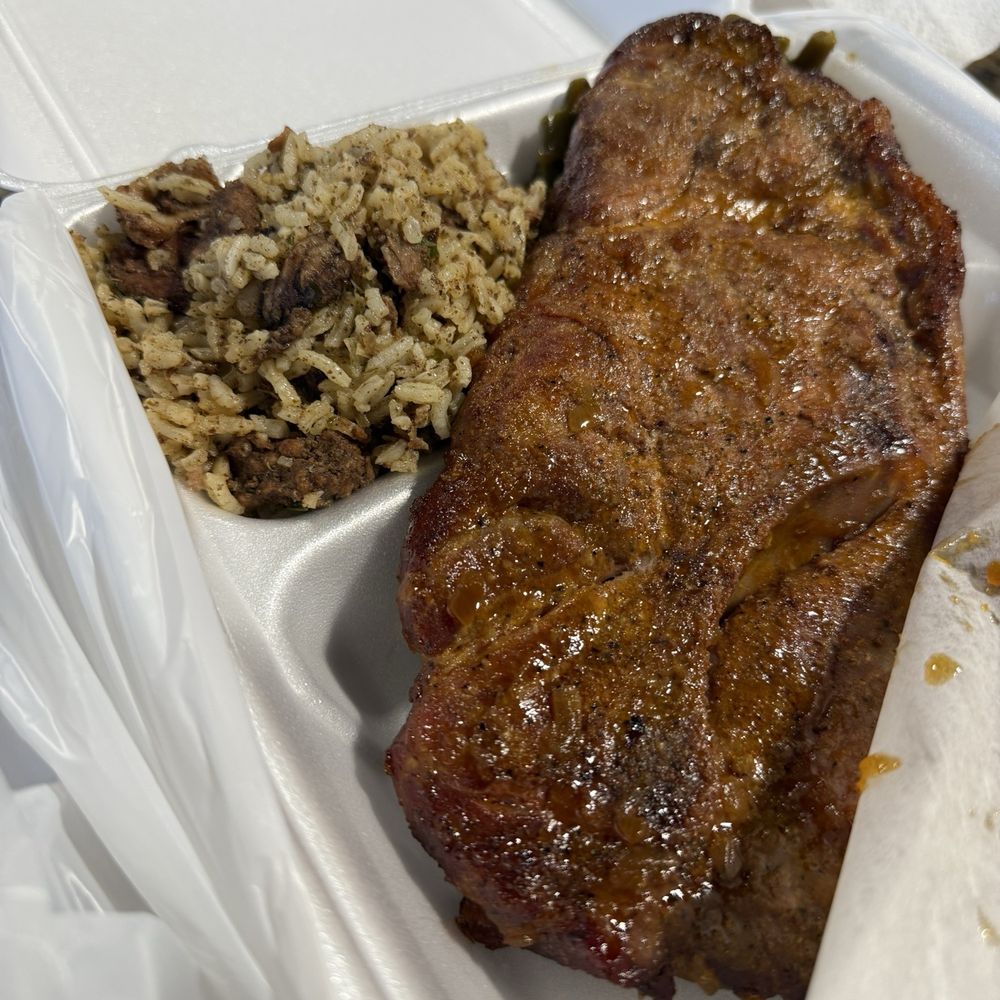 In Laws - Pork steak plate with 2 sides - Cajun/Creole Near Me - Iowa, Louisiana