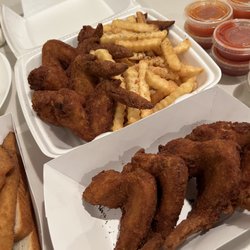 Chicken Wings and Fries