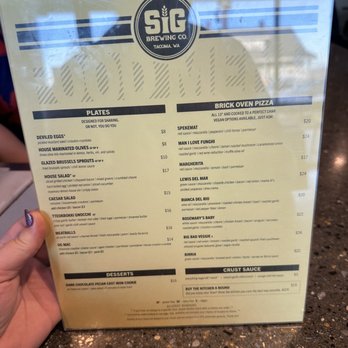 Sig Brewing Company - Menu - Pizza Near Me - Tacoma, Washington Sig Brewing Company - Menu - Pizza Near Me - Tacoma, Washington