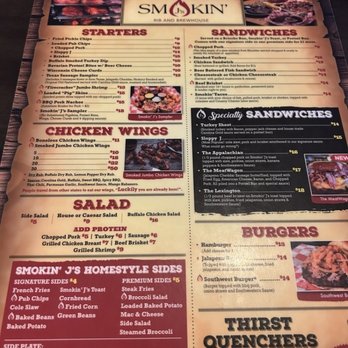 Smokin' J's - Menu - Bars Near Me - Ashland, Kentucky Smokin' J's - Menu - Bars Near Me - Ashland, Kentucky