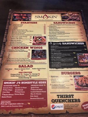 Menu photo 1 Smokin' J's Ashland, KY Menu photo 1 Smokin' J's Ashland, KY