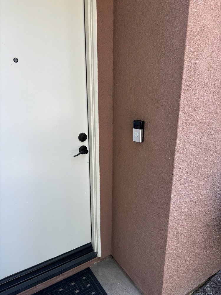 Slide of Ring Doorbell Installation Guy