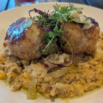 Skillet Southern Bistro - Crab cake entree - Salad Near Me - Cramerton, North Carolina