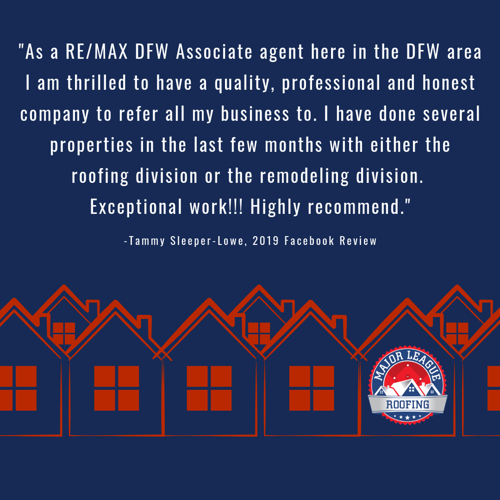 Slide of Major League Roofing