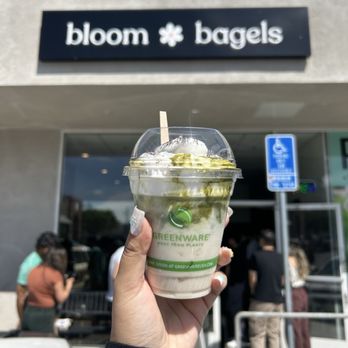 Bloom Bagels - Matcha Einspanner - Bagels Near Me - Campbell, California