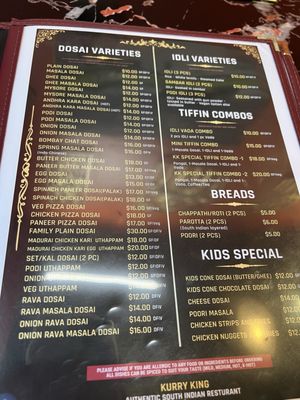 Menu photo 2 Kurry King Langford, BC Menu photo 2 Kurry King Langford, BC