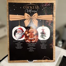 Black Label Mixers - Custom Menu