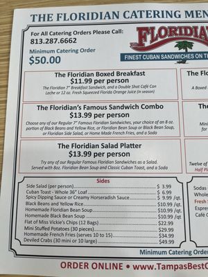 Menu photo 2 The Floridian Tampa, FL Menu photo 2 The Floridian Tampa, FL
