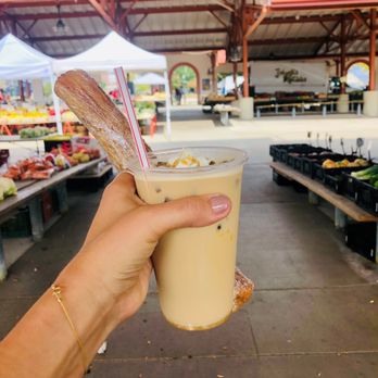 Ay Chihuahua Coffee - Iced Horchata Latte + Churro (yum!) - Coffee & Tea Near Me