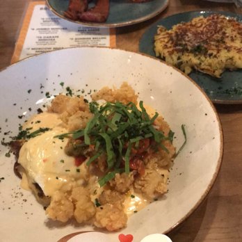 LouVino - Eggs Benedict, hasbrowns, bacon and steak and eggs - Southern Near Me - Indianapolis, Indiana