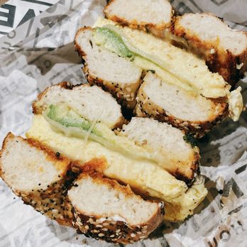 Pavement Coffeehouse - Presto Pesto on Everything Bagel - Coffee & Tea Near Me - Boston, Massachusetts Pavement Coffeehouse - Presto Pesto on Everything Bagel - Coffee & Tea Near Me - Boston, Massachusetts