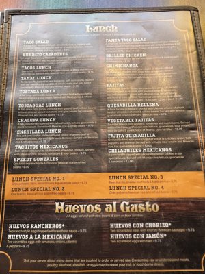 Menu photo 6 Cazadores Saginaw Saginaw, MI