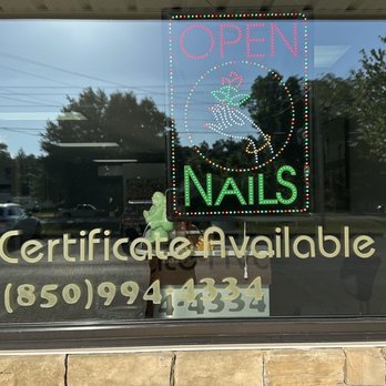 Best Nails - Open sign - Nail Salons Near Me - Pace, Florida