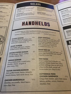 Menu photo 3 Shark Club Sports Bar & Grill Vancouver, BC