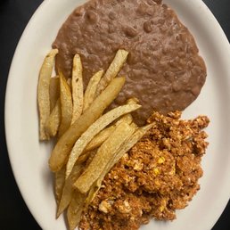Chorizo eggs, beans and potatoes Chorizo eggs, beans and potatoes